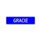 Gracie Street Sign Children Name Room Plate