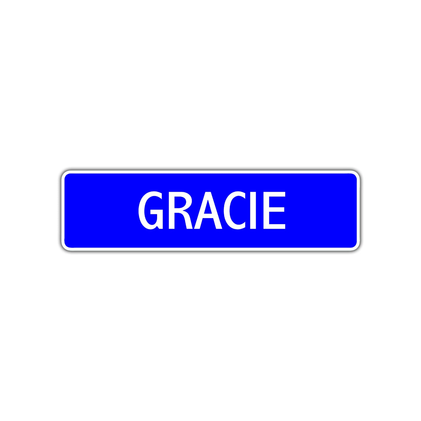 Gracie Street Sign Children Name Room Plate