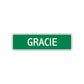 Gracie Street Sign Children Name Room Plate
