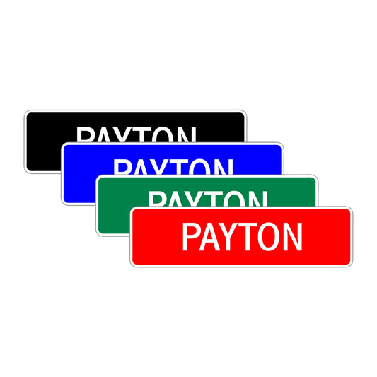 Payton Street Sign Children Name Room Plate