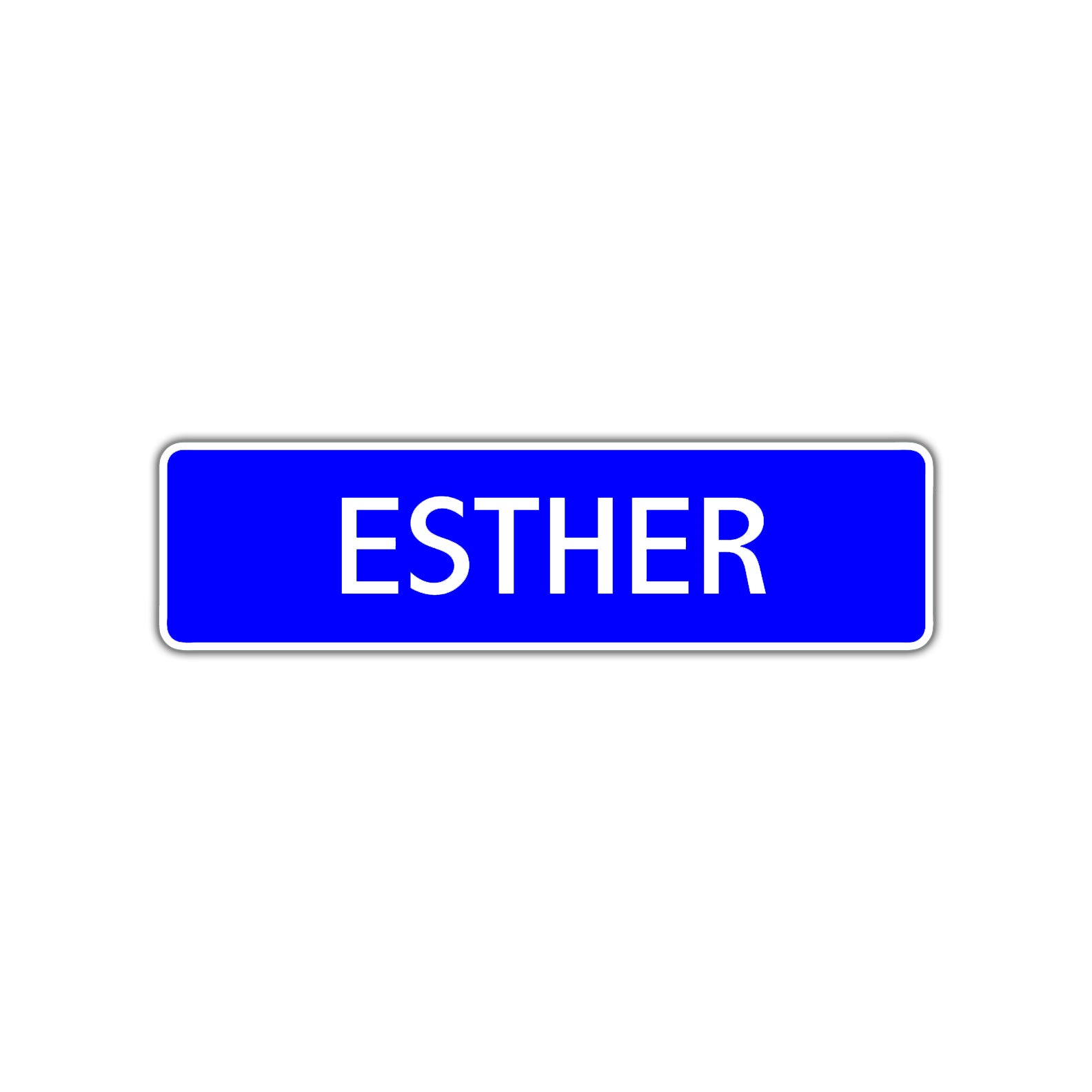 Esther Street Sign Children Name Room Plate