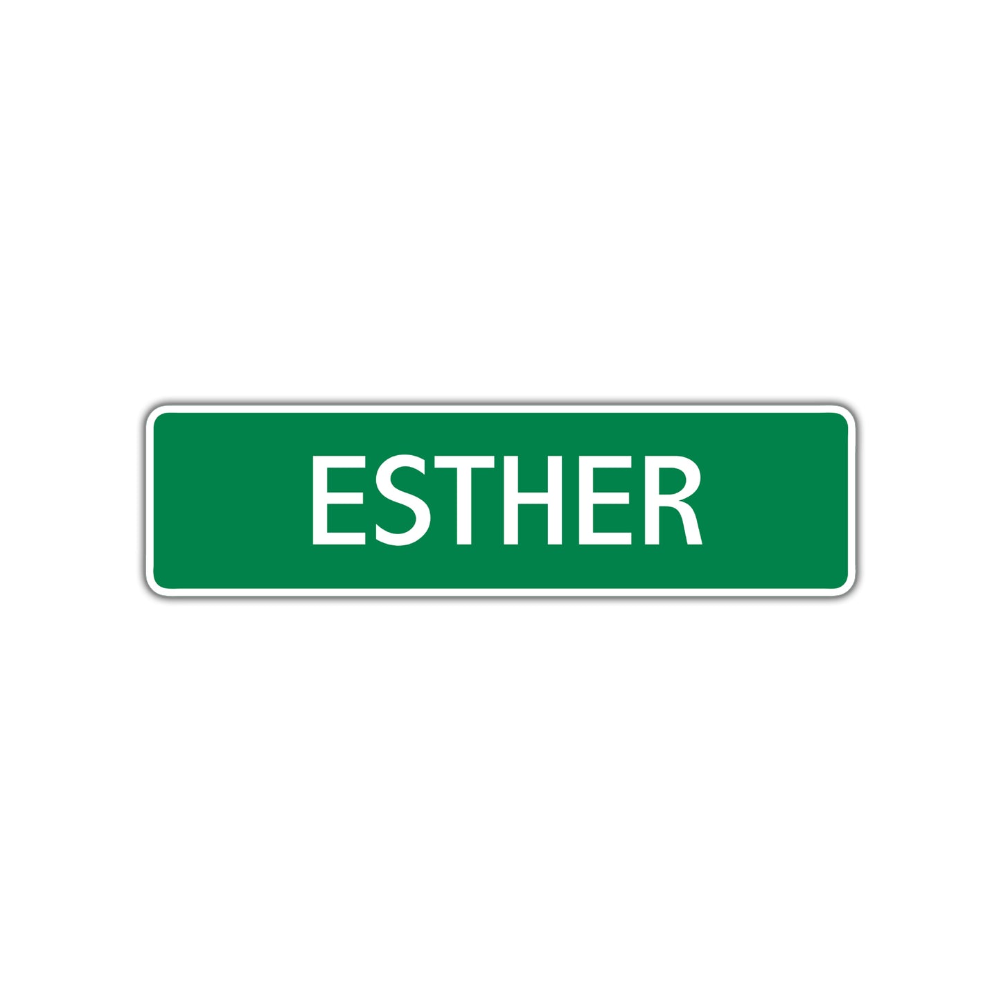Esther Street Sign Children Name Room Plate