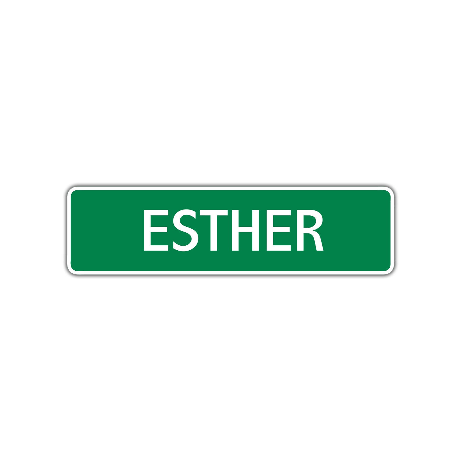 Esther Street Sign Children Name Room Plate
