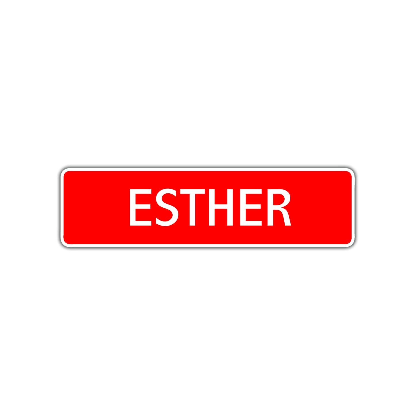 Esther Street Sign Children Name Room Plate