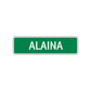 Alaina Street Sign Children Name Room Plate