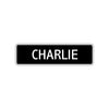 Charlie Street Sign Children Name Room Plate