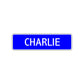 Charlie Street Sign Children Name Room Plate