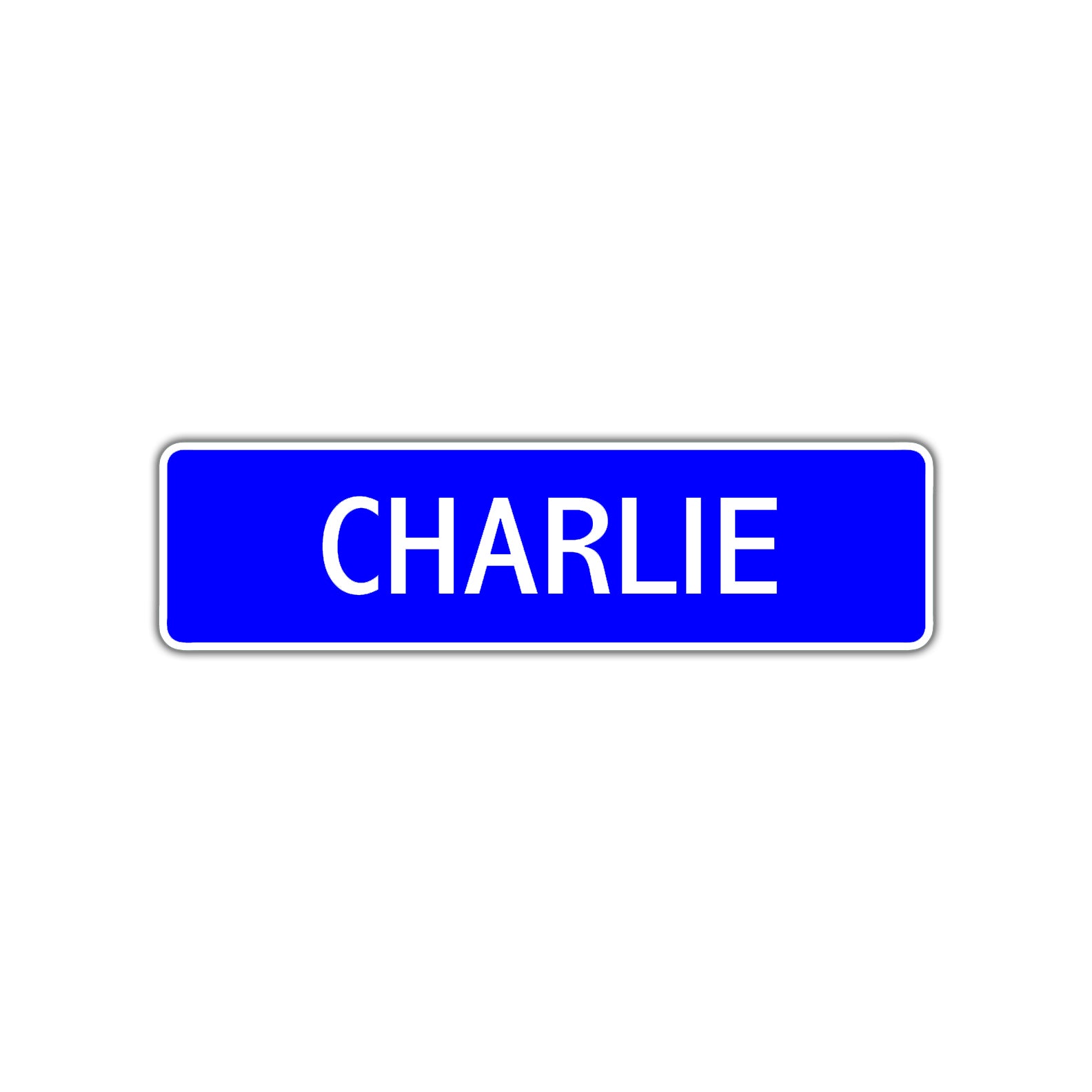 Charlie Street Sign Children Name Room Plate
