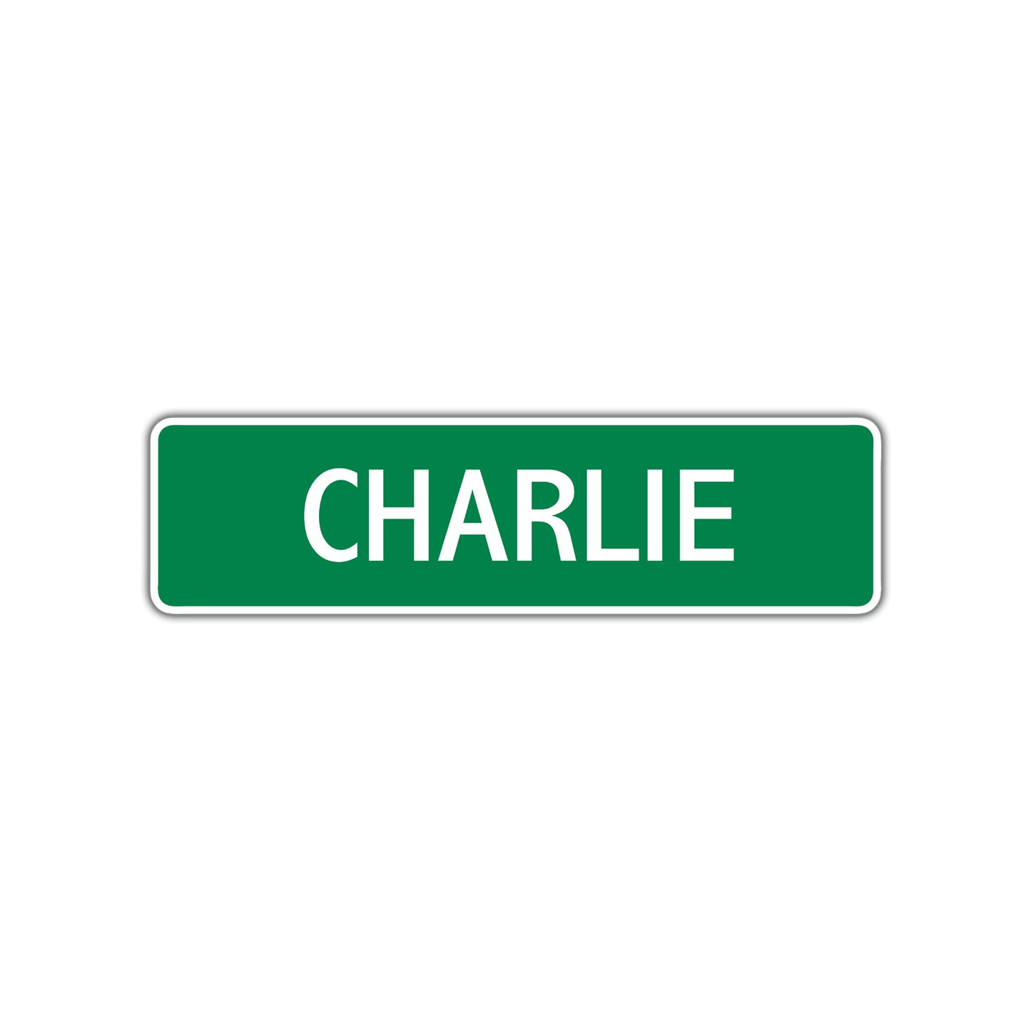 Charlie Street Sign Children Name Room Plate