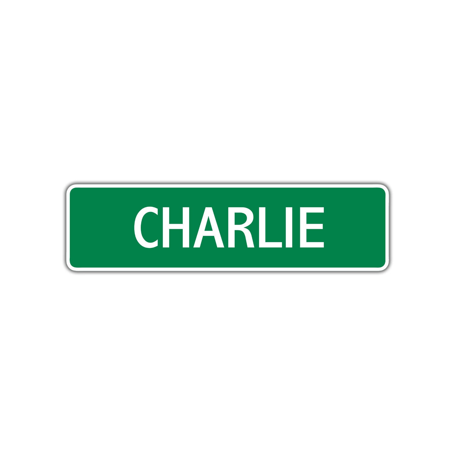 Charlie Street Sign Children Name Room Plate