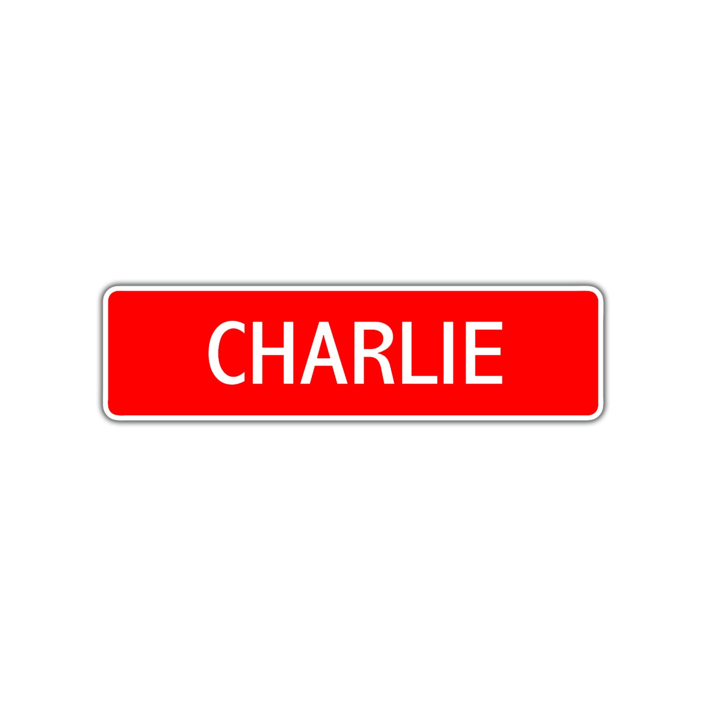 Charlie Street Sign Children Name Room Plate