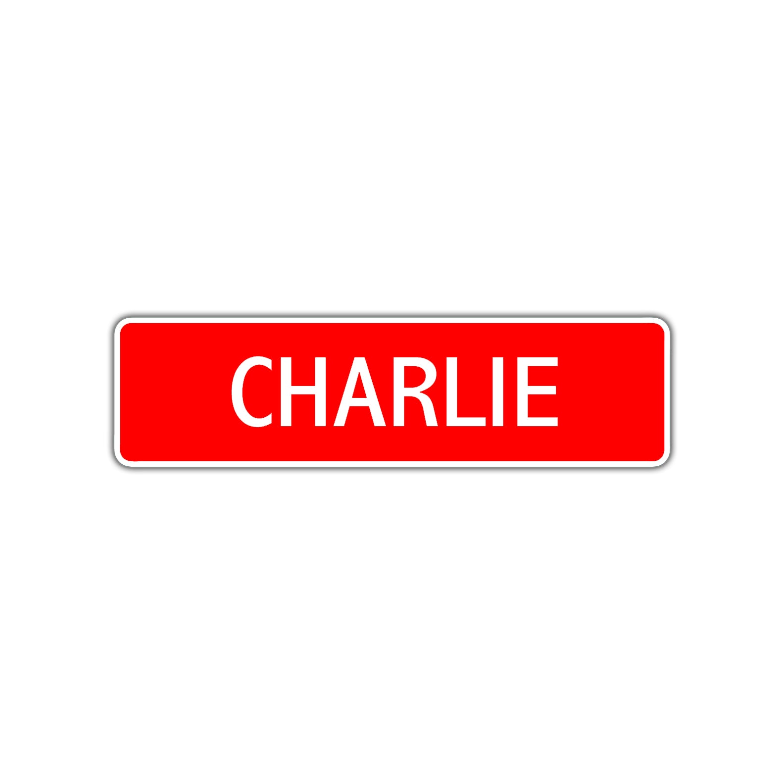 Charlie Street Sign Children Name Room Plate