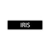 Iris Street Sign Children Name Room Plate