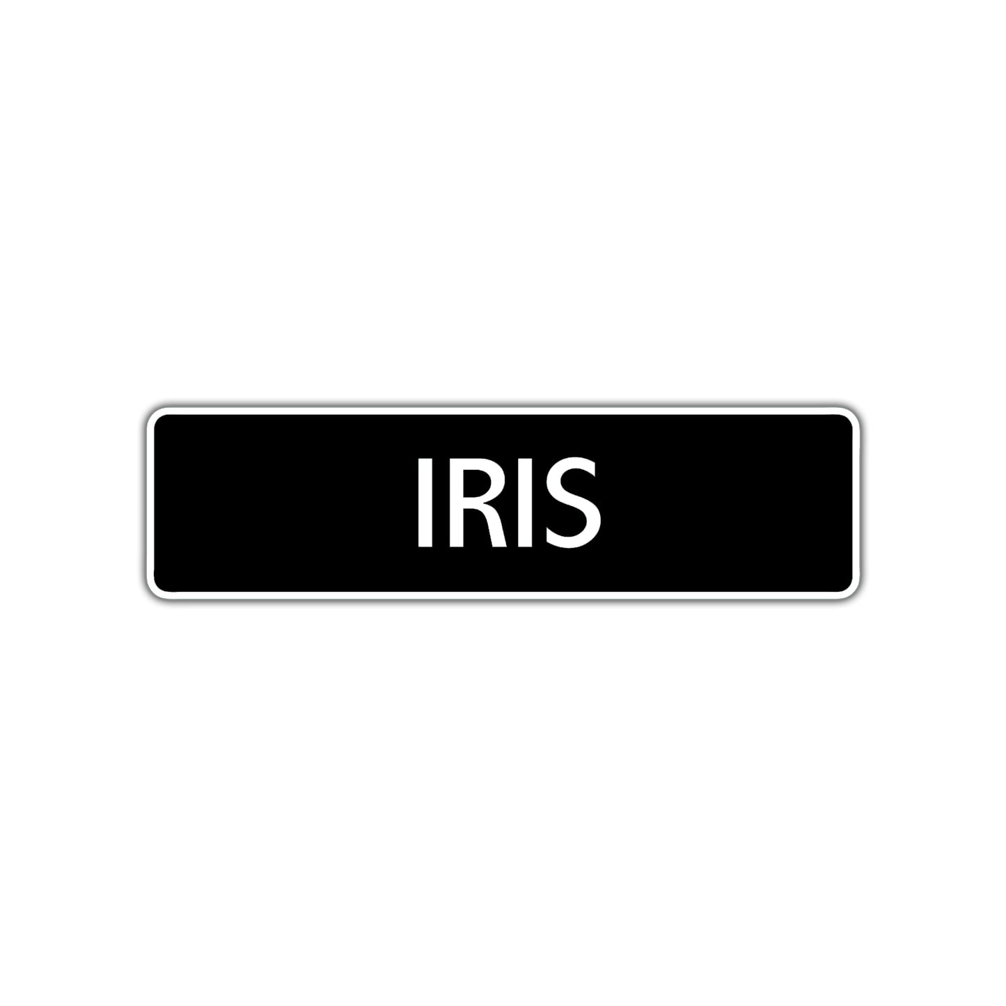 Iris Street Sign Children Name Room Plate