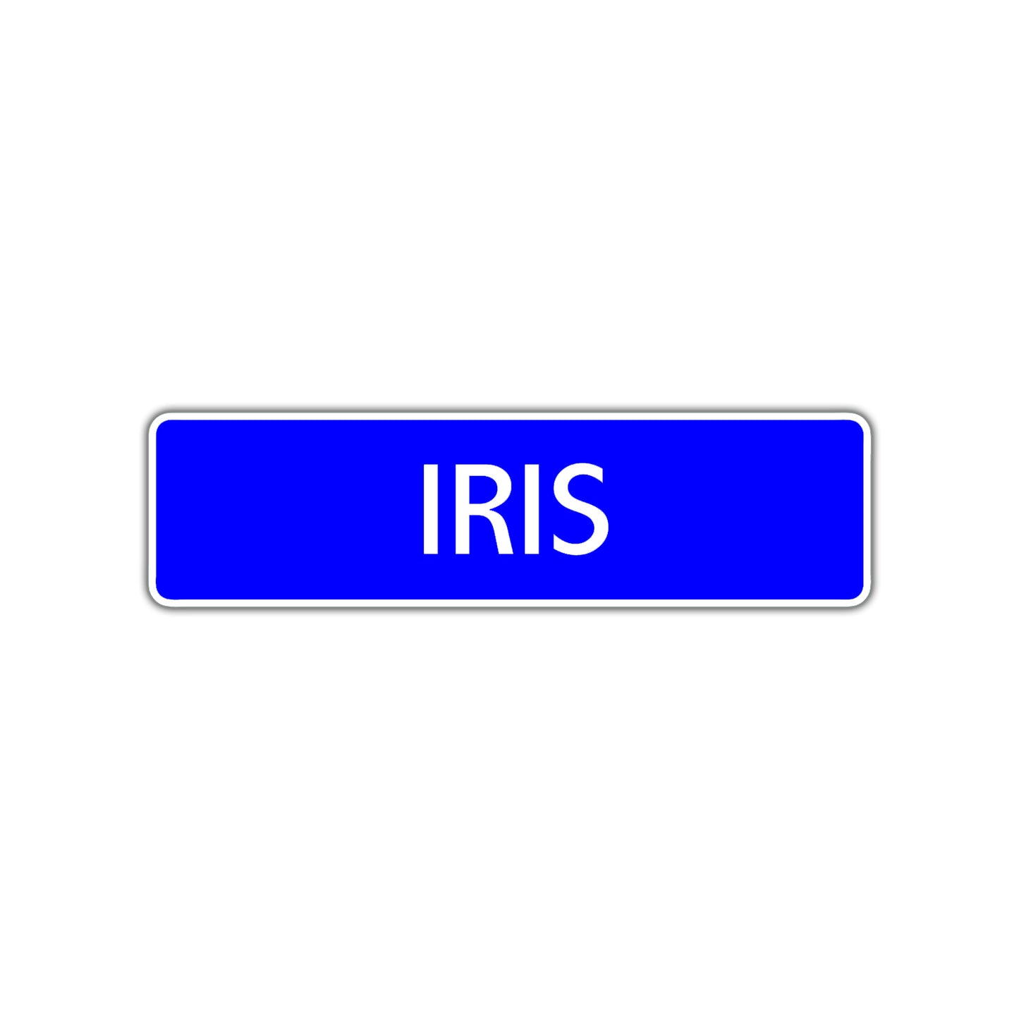 Iris Street Sign Children Name Room Plate