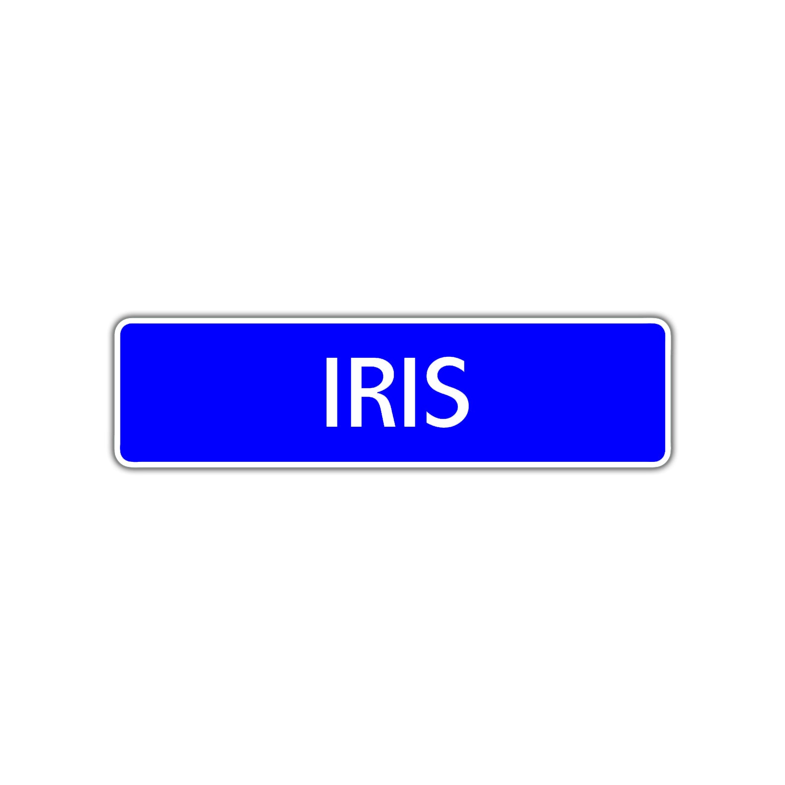 Iris Street Sign Children Name Room Plate