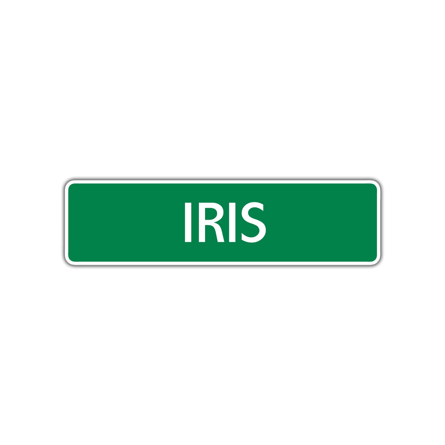 Iris Street Sign Children Name Room Plate