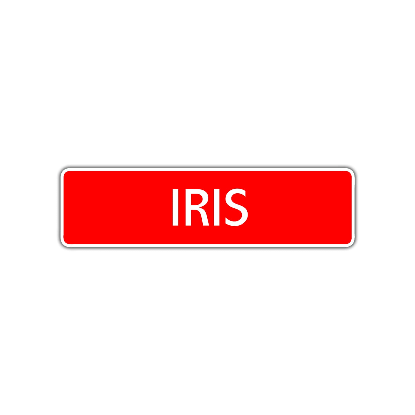 Iris Street Sign Children Name Room Plate