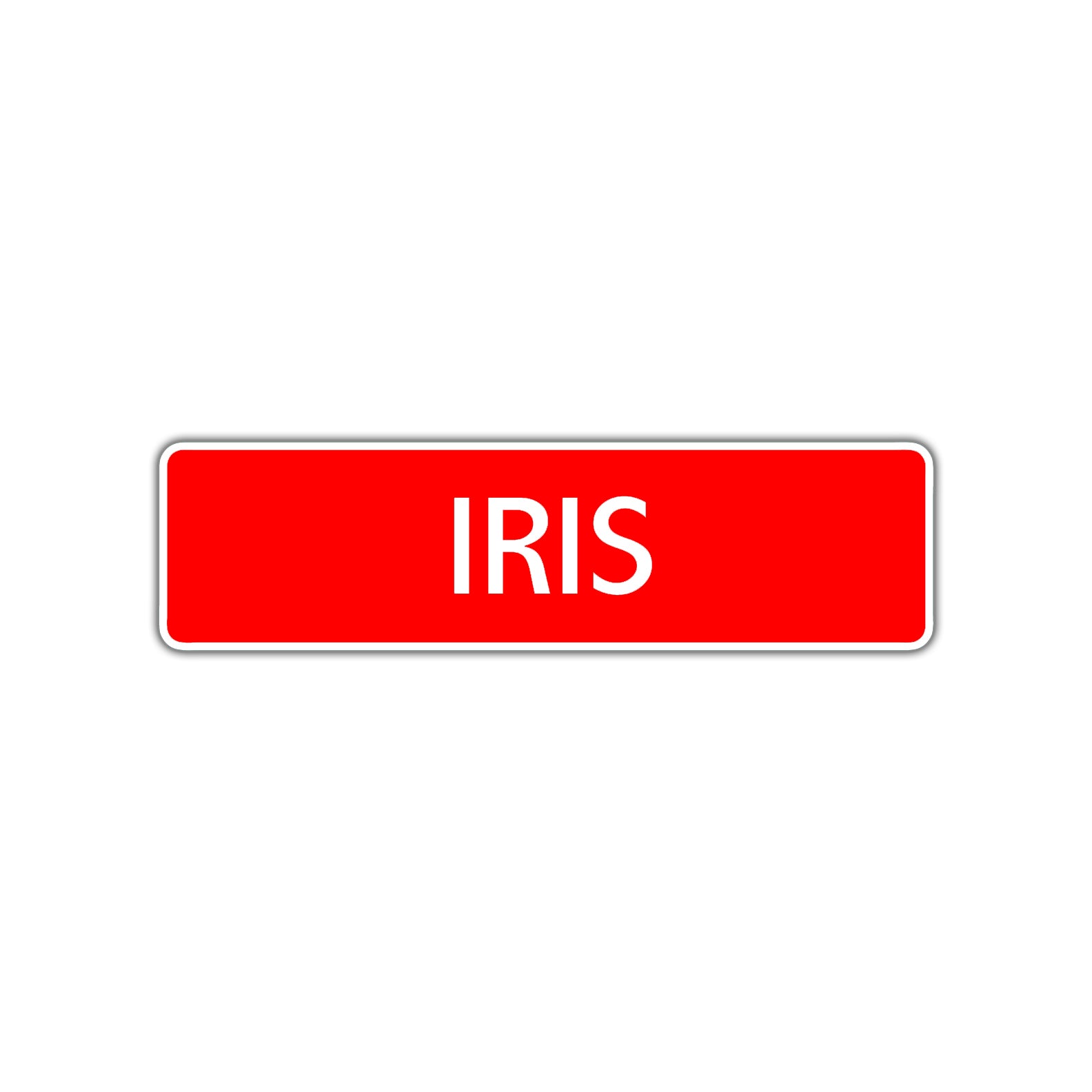 Iris Street Sign Children Name Room Plate