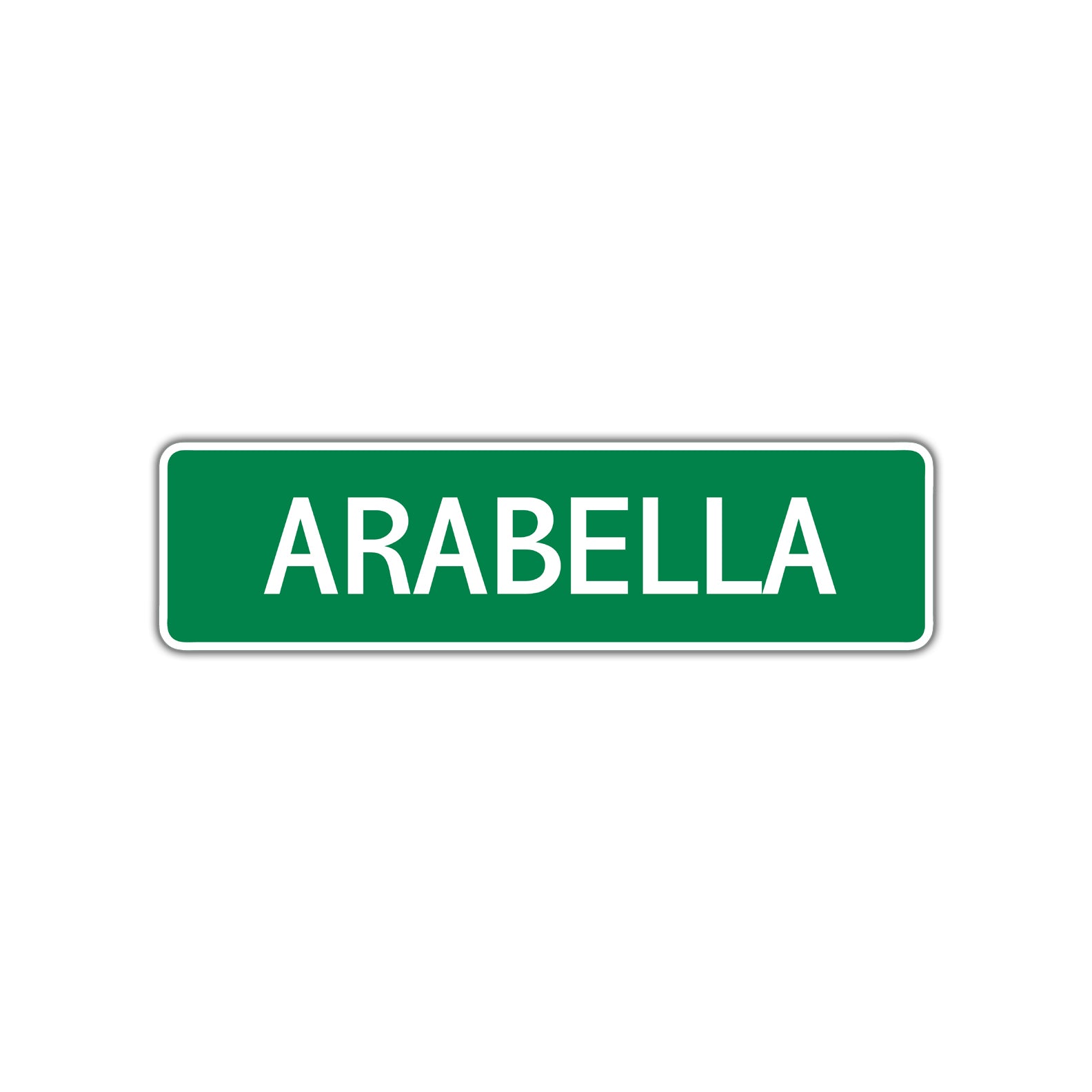 Arabella Street Sign Children Name Room Plate