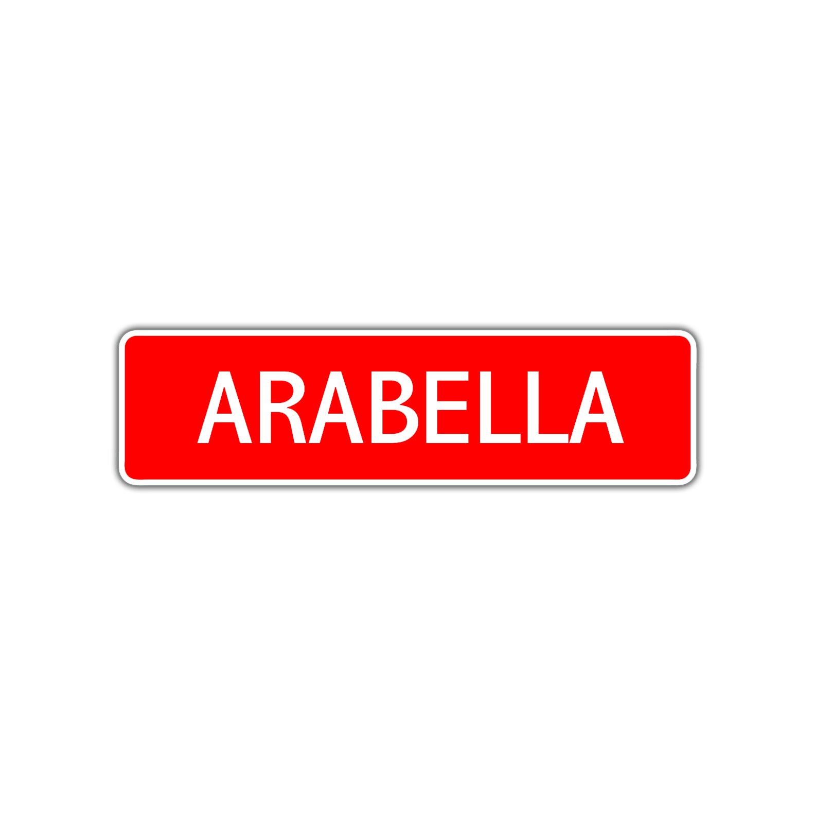 Arabella Street Sign Children Name Room Plate