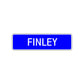 Finley Street Sign Children Name Room Plate