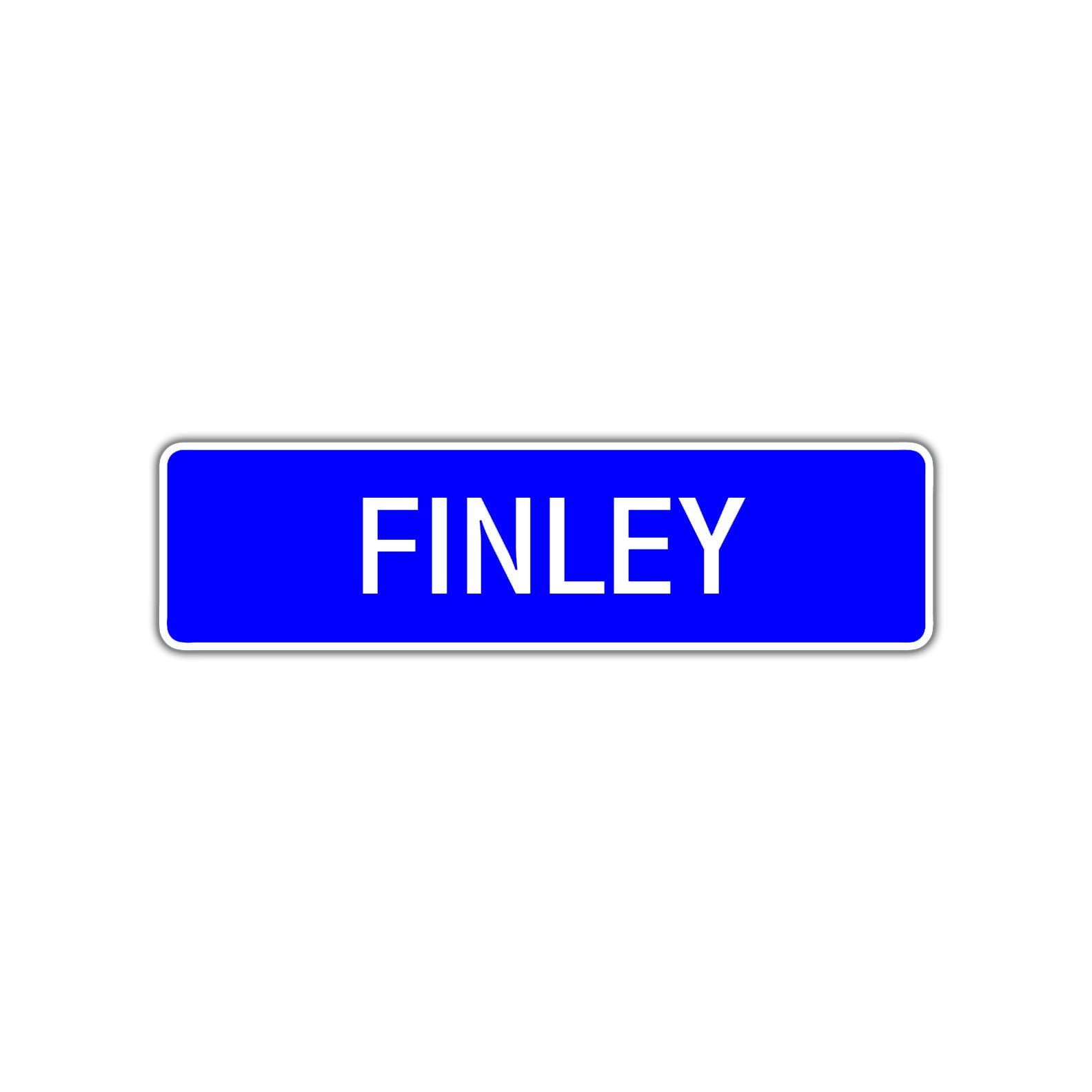 Finley Street Sign Children Name Room Plate