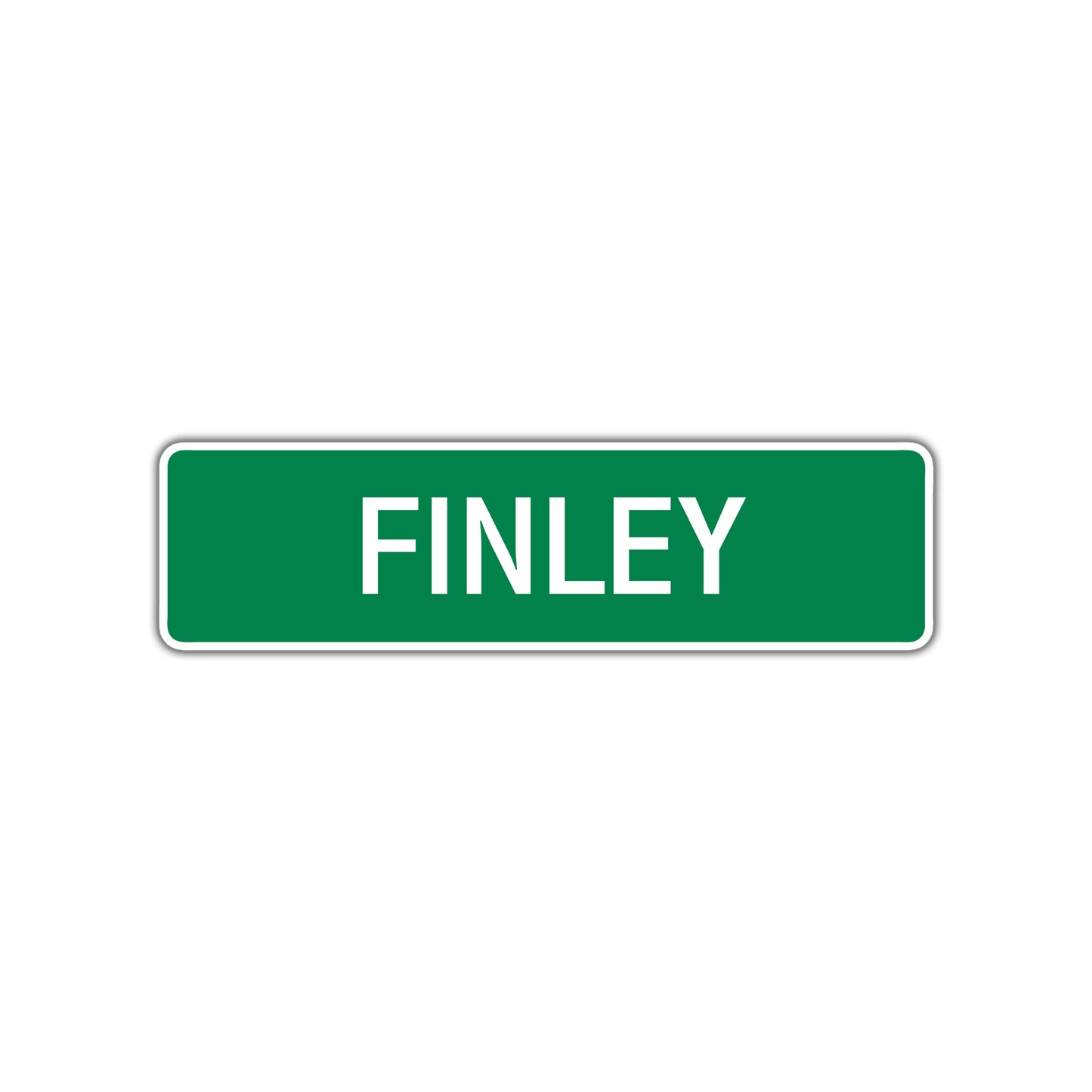 Finley Street Sign Children Name Room Plate