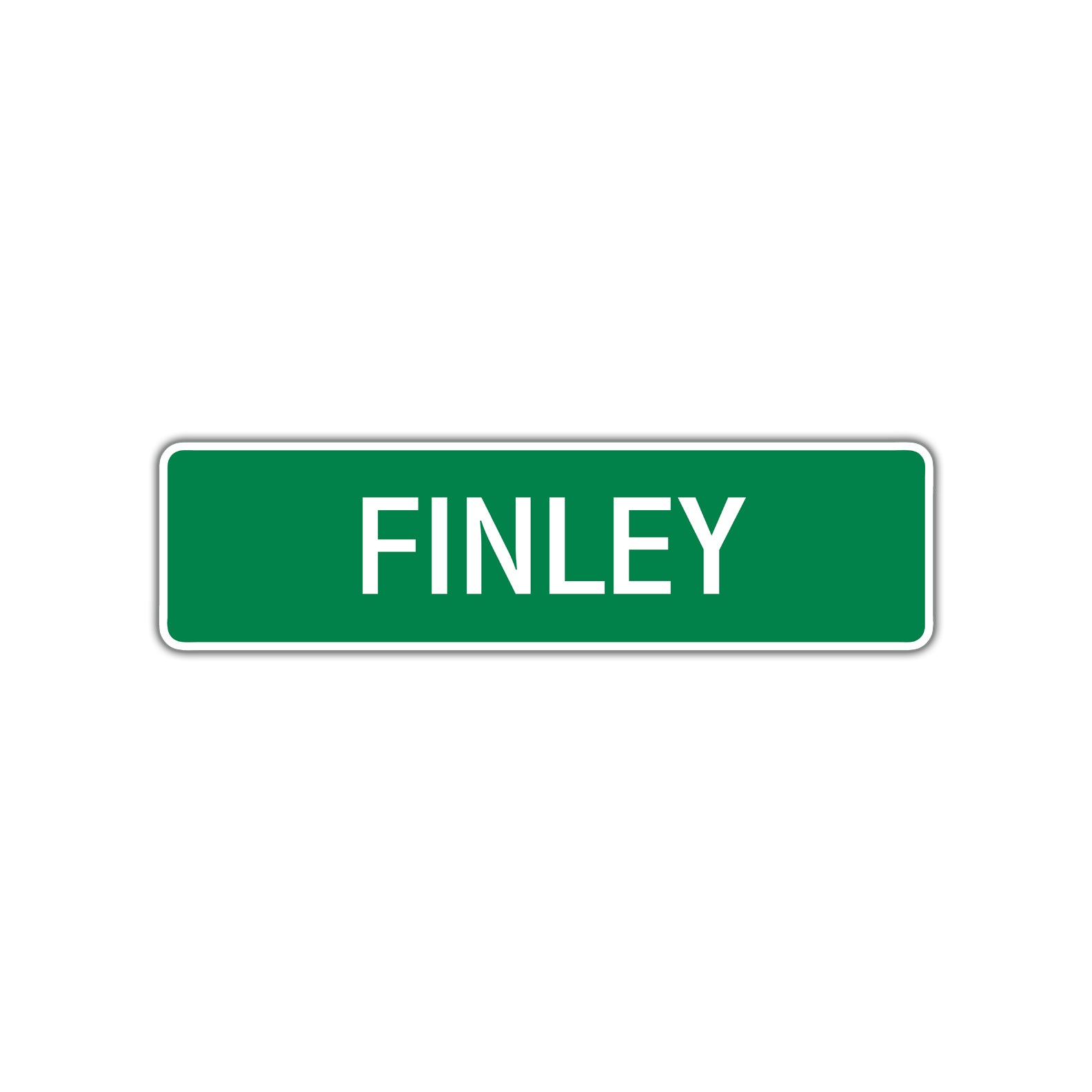 Finley Street Sign Children Name Room Plate