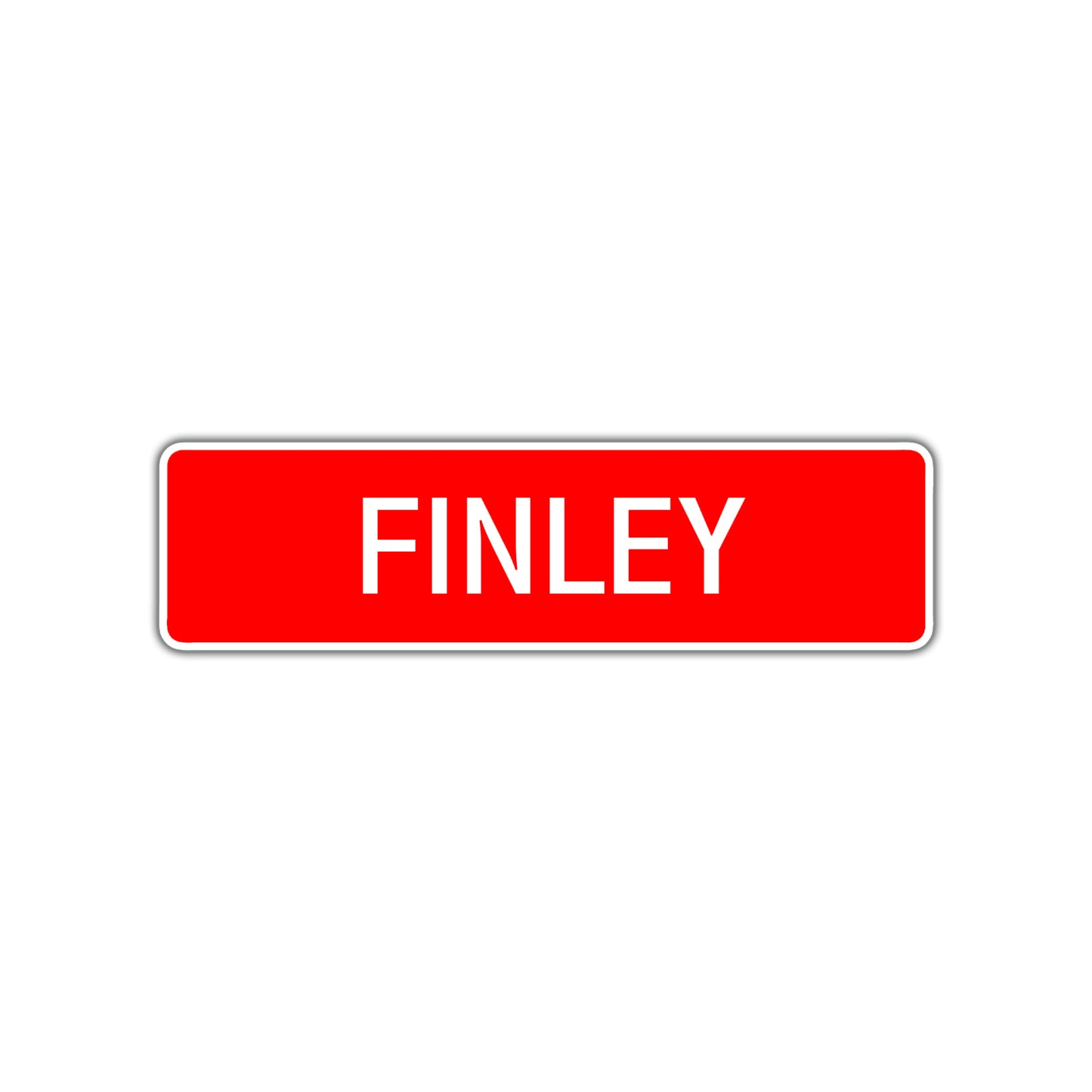 Finley Street Sign Children Name Room Plate