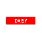 Daisy Street Sign Children Name Room Plate