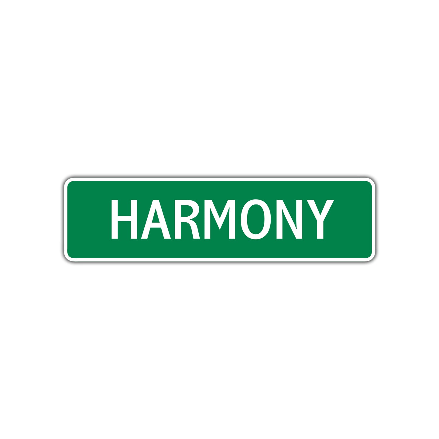 Harmony Street Sign Children Name Room Plate