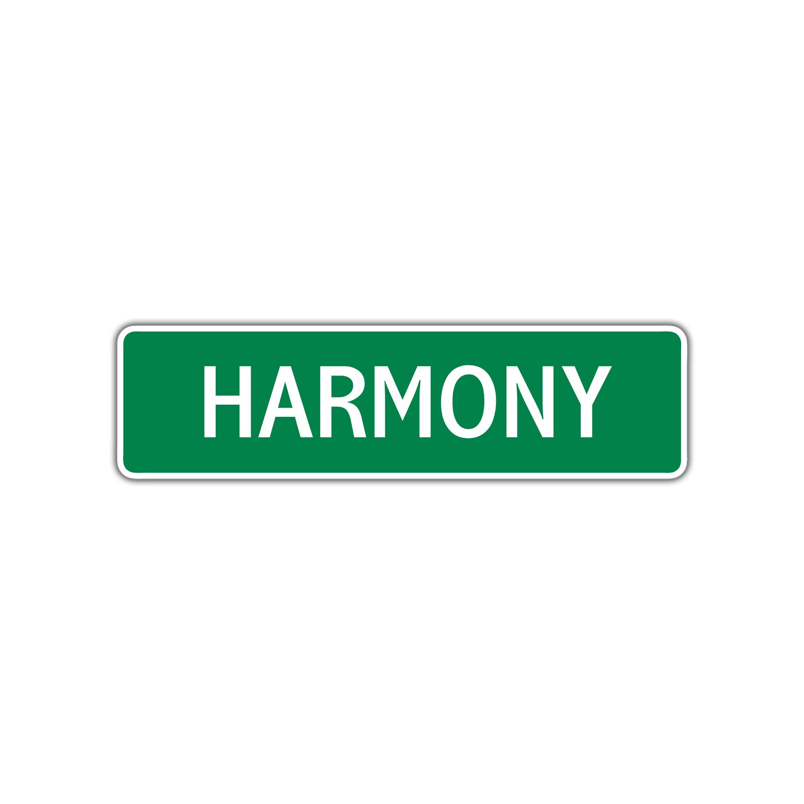 Harmony Street Sign Children Name Room Plate