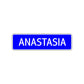 Anastasia Street Sign Children Name Room Plate