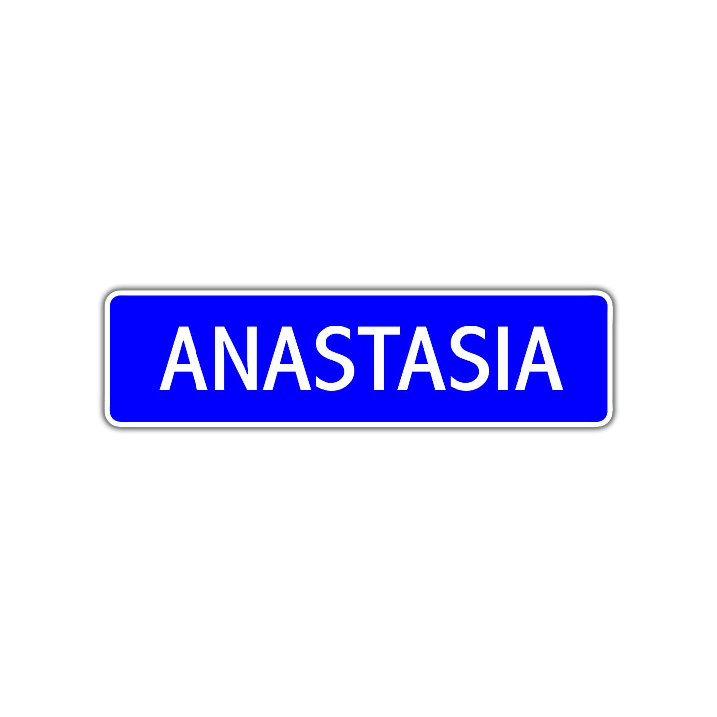 Anastasia Street Sign Children Name Room Plate