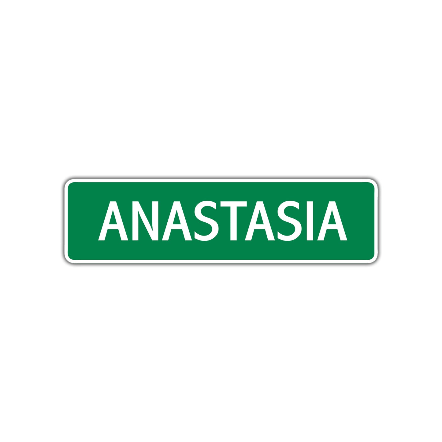 Anastasia Street Sign Children Name Room Plate