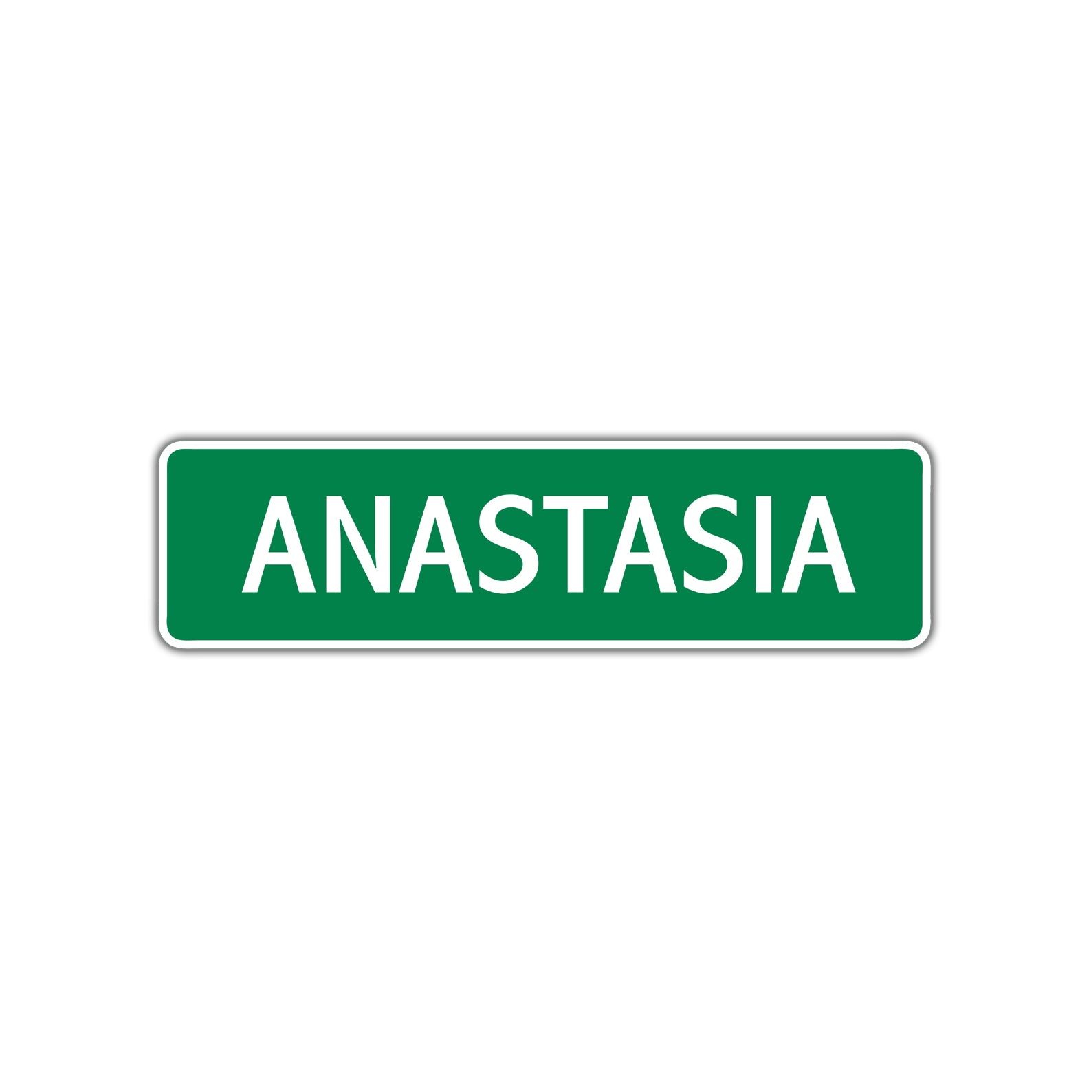 Anastasia Street Sign Children Name Room Plate