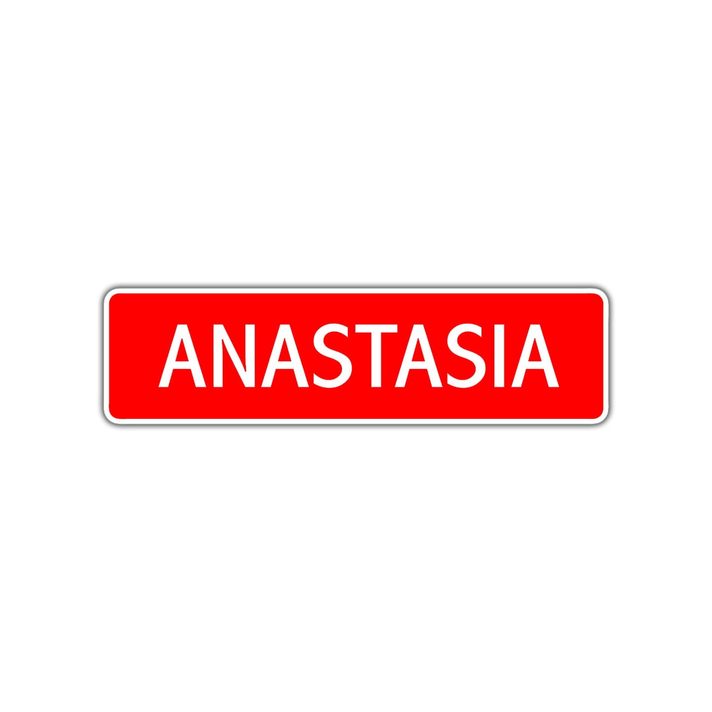 Anastasia Street Sign Children Name Room Plate
