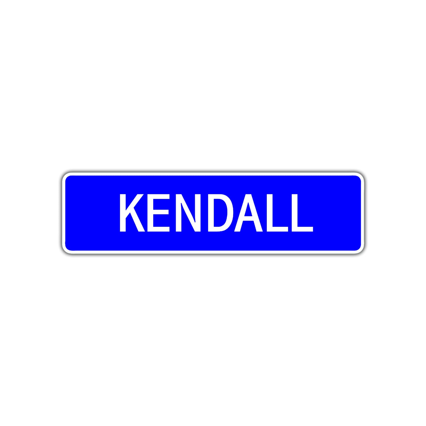 Kendall Street Sign Children Name Room Plate
