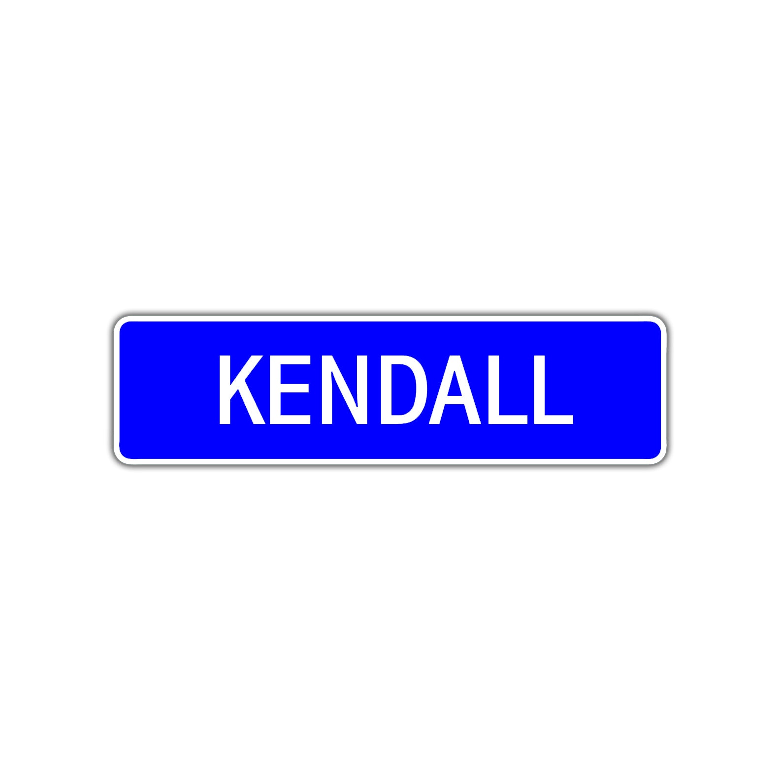 Kendall Street Sign Children Name Room Plate