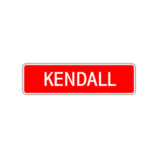 Kendall Street Sign Children Name Room Plate