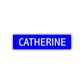 Catherine Street Sign Children Name Room Plate
