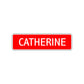 Catherine Street Sign Children Name Room Plate