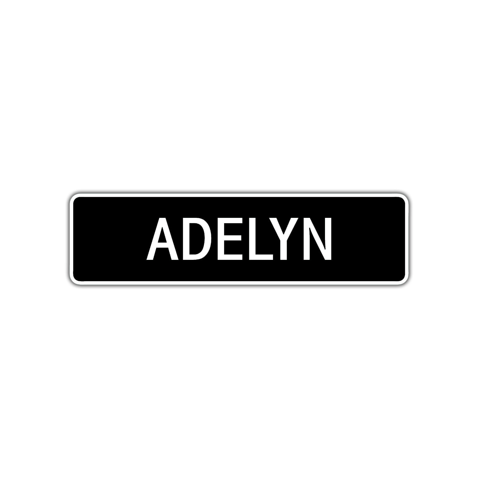 Adelyn Street Sign Children Name Room Plate