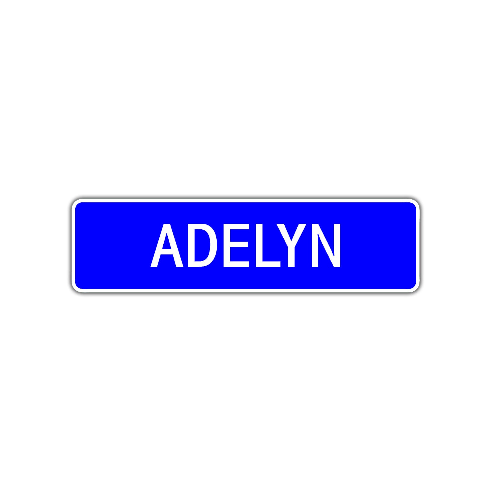 Adelyn Street Sign Children Name Room Plate
