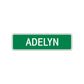 Adelyn Street Sign Children Name Room Plate