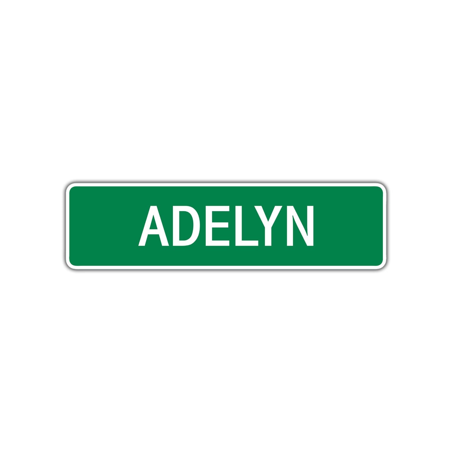 Adelyn Street Sign Children Name Room Plate