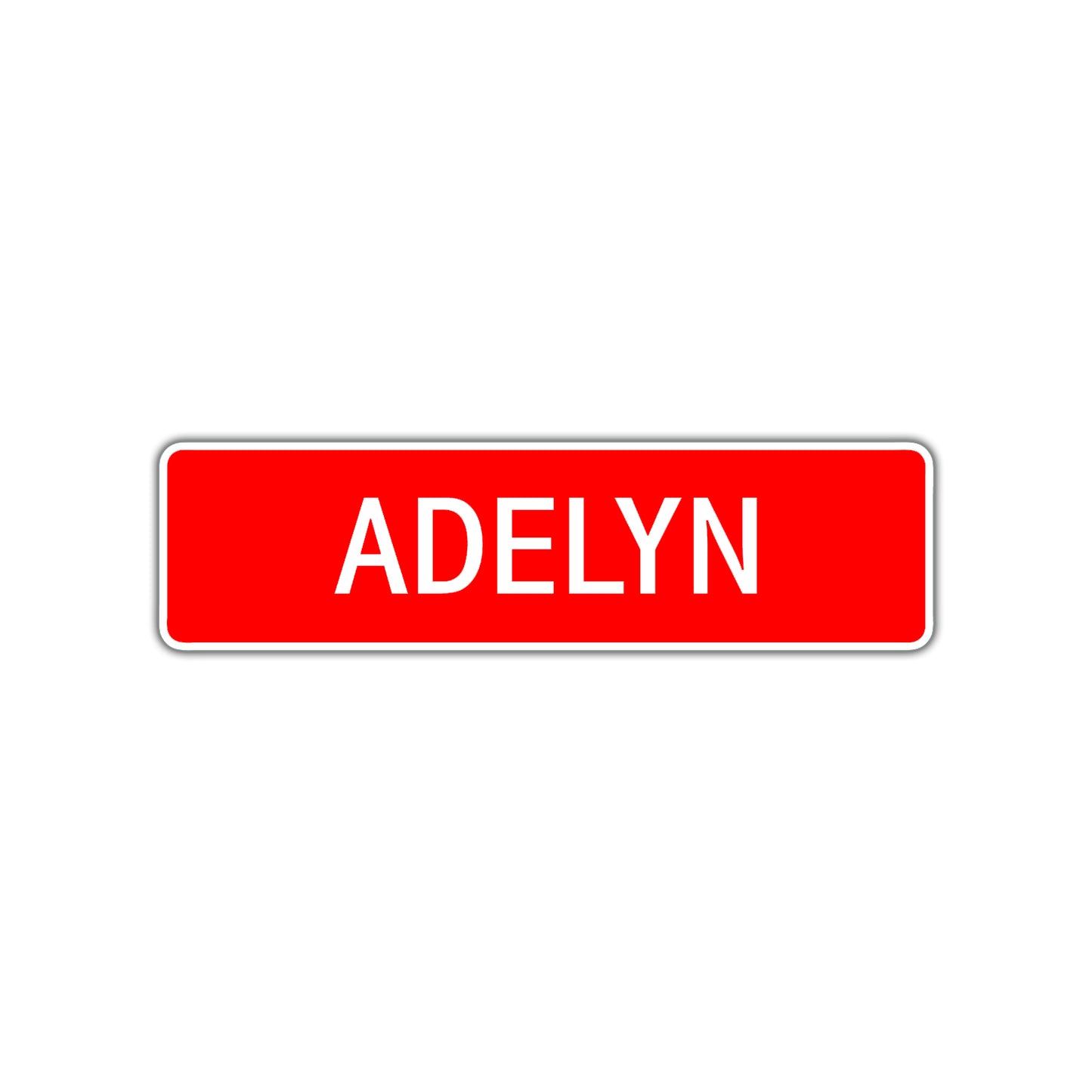 Adelyn Street Sign Children Name Room Plate
