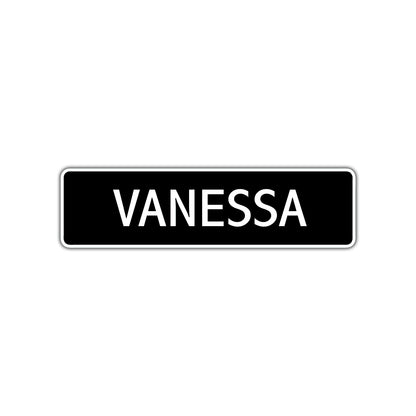 Vanessa Street Sign Children Name Room Plate