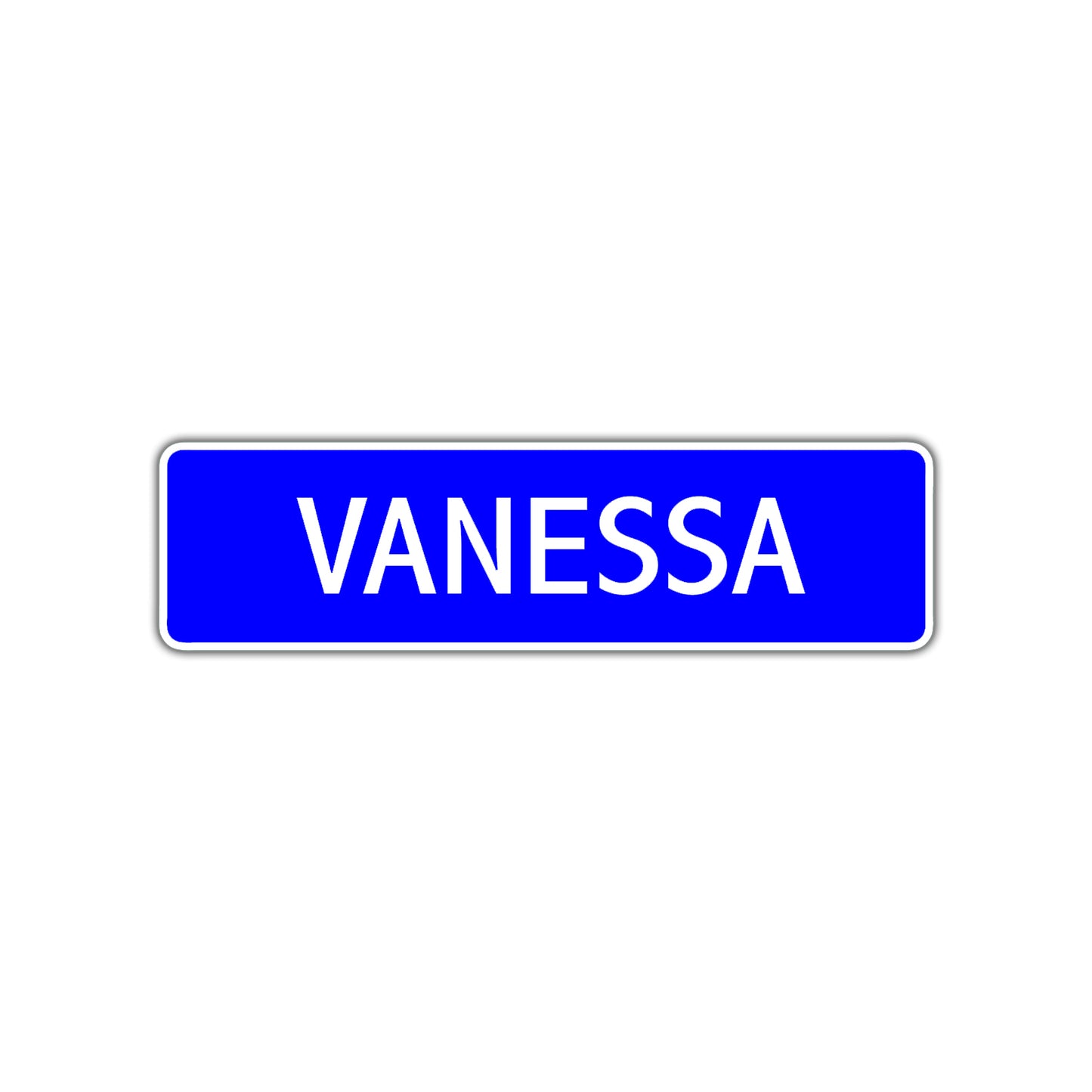 Vanessa Street Sign Children Name Room Plate